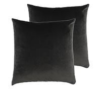 furn. Aurora Feather Filled Cushions (Twin Pack), Polyester, Grey