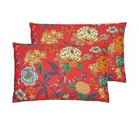 furn. Azalea Polyester Filled Cushions (Twin Pack), Polyester, Red