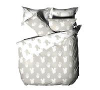 Furn Be Kind Duvet Cover Set - Grey - King - Grey - 50% Polyester/50% Cotton