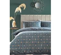 furn. Furn. Bee Deco Geometric Super King Duvet Cover Set