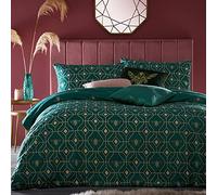 furn Bee Deco Duvet Cover Set, Emerald, 137 x 200 cm
