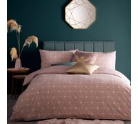 furn. Bee Deco Duvet Set - Blush Cotton - Size Single
