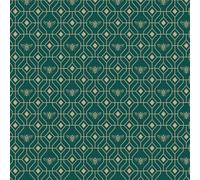 Furn. Bee Deco Emerald Green Geometric Foil Wallpaper Sample
