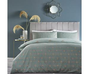 furn. Bee Deco Geometric Duvet Cover Set