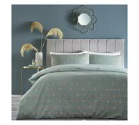 Furn Bee Deco Geometric Duvet Cover Set - Eau De Nil - King - Eau De Nil - 50% Cotton/50% Polyester