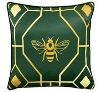 Furn. Bee Deco Geometric Feather Rich Cushion
