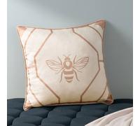 Furn Bee Deco Geometric Piped Cushion In Gold Gold