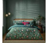 Furn Duvet Cover Set Beetalis Insect – Iridescent Beetle Reversible Bedding Green Double
