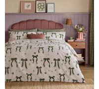 furn. Belle Stripe Duvet Cover Set (Evergreen - Super King)