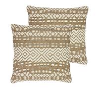 furn. Bodhi Polyester Filled Cushions (Twin Pack), Cotton, Jute, Natural