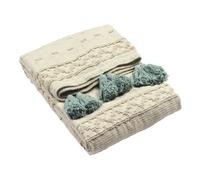 Furn. Boho Geometric Tufted Cotton Fringed Throw