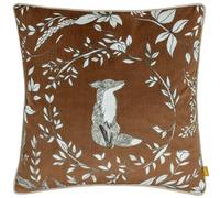 furn. Buckthorn Fox Velvet Piped Cushion Cover, Amber