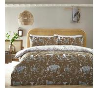 Furn Buckthorn Woodland Duvet Cover Set - Amber - Amber - King