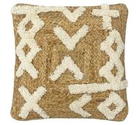 Furn Camfa Jute Braided Cushion Cover - Natural - One Size - Natural - 100% Mixed