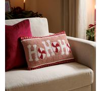 Furn Cando Ho Ho Ho Tufted Cushion in Pink | Size: 30 cm x 50 cm Furn Pink 30 cm x 50 cm
