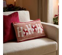 Furn. Candy Ho Ho Ho Tufted Feather Filled Cushion , 30Cm X 50Cm, Pink