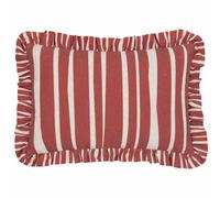 Furn. Carmon Stripe Ruffle Feather Filled Cushion