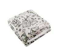 Furn Celestial Stories Sherpa Fleece Throw - Green - 130cm x 180cm - Green - 100% Polyester