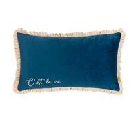 furn. Cest La Vie Embroidered Feather Filled Cushion
