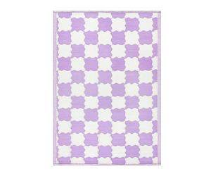 furn. Check Outdoor Rug Lilac