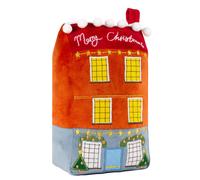 Furn Door Stop Christmas Spirit House - Velvet Novelty - Multicolor