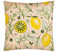 furn. Citronello Printed Outdoor Polyester Filled Cushion - Peach - 45x45cm