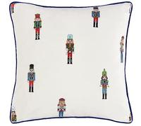 Furn Christmas Multicolour Classic Nutcracker Embroidered Reversible Cushion 43 x 43cm - Wilko