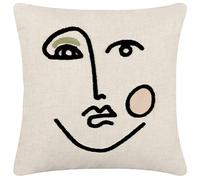 furn. Cleo Cushion Cover, 45 x 45 cm (Pack of 1), Pink/Green