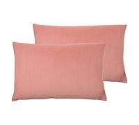 furn. Contra Twin Pack Feather Filled Cushions, Blush, 40 x 60cm