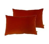 furn. Contra Twin Pack Polyester Filled Cushions, Tangerine, 40 x 60cm