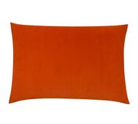 furn. Contra Polyester Filled Cushion - Luxuriously Soft Velvet Pillow With Plain Reverse (Tangerine - 40x60cm)