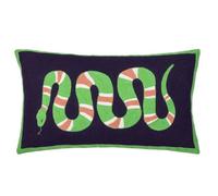 furn. Coral Snake Embroidered Feather Filled Cushion