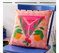 furn. Cosmo O' Clock Abstract Polyester Filled Outdoor Cushion
