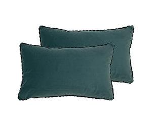 furn. Cosmo Twin Pack Polyester Filled Cushions, Marine Blue, 30 x 50cm