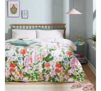 furn Cottage Garden Reversible Printed Duvet Set King, Multi