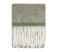 Furn Green Cosy Woven Tasselled Throw 140 x 180cm - Size: W 140 x D 180cm - Wilko