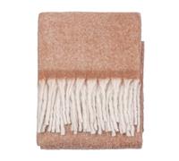 furn. Cozy Throw - Soft Textured Woven Blanket with Tassels (Rust - 140x180cm)