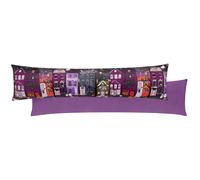 furn. Creepy Town Velvet Draught Excluder Furn Black One Size