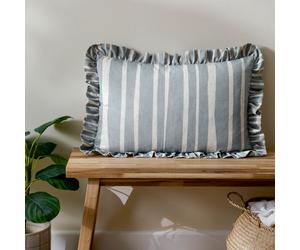 Furn Cushion Camron Stripe Rectangle Blue 46x60cm