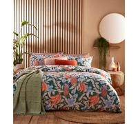 Furn Cypressa Floral Duvet Cover Set - Jade - Double - Jade - 50% Cotton/50% Polyester