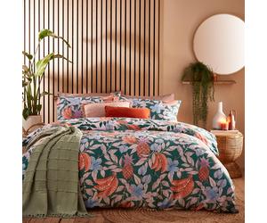 furn. Cypressa Tropical Mosaic Tile Reversible Duvet Cover Set