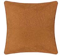 furn. Dawn Cushion Cover - Soft Textured Neutral Tone Piped Edge Case (Brick - 45x45cm)