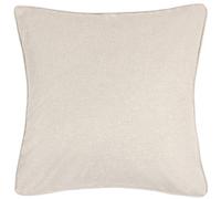 furn. Dawn Cushion Cover - Soft Textured Neutral Tone Piped Edge Case (Linen - 45x45cm)
