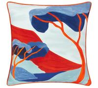furn. D'Azure Abstract Piped Cushion Cover