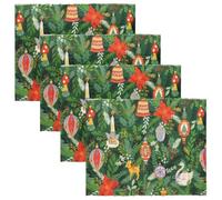 Furn Deck The Halls Set of 4 Festive Placemats