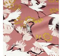 Furn. Demoiselle Blush Pink Botanical Printed Wallpaper
