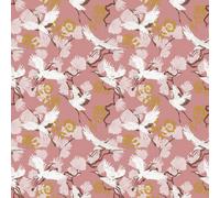 Furn. Demoiselle Blush Pink Botanical Printed Wallpaper Sample