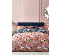 Furn Demoiselle Botanical Reversible Duvet Cover Set In Light Pink