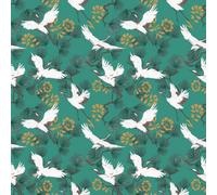 Furn. Demoiselle Jade Green Botanical Printed Wallpaper Sample