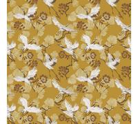 Furn. Demoiselle Mustard Yellow Botanical Printed Wallpaper Sample